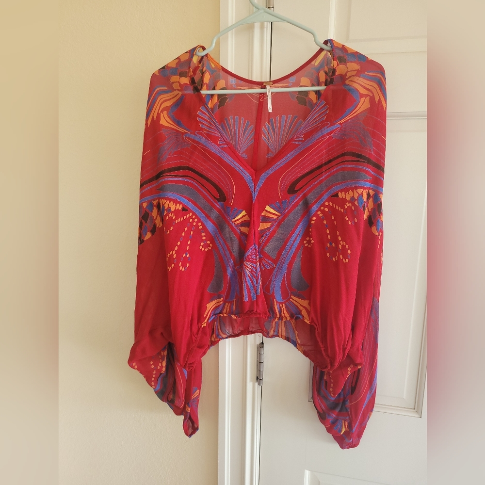 Free People Beneath the Sea Top Sz L